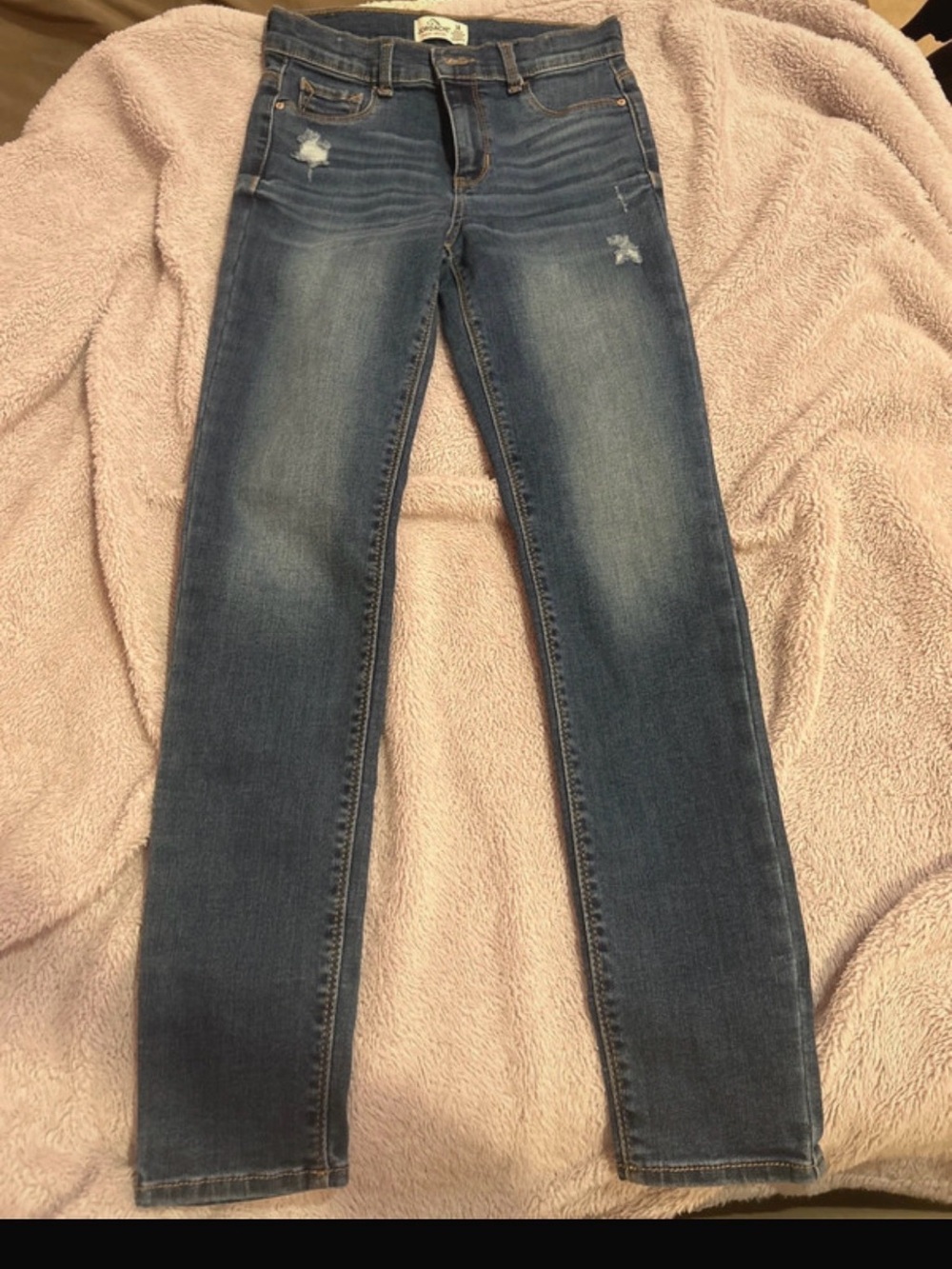 Jordache Kids Blue Skinny Jeans with Light Distressing